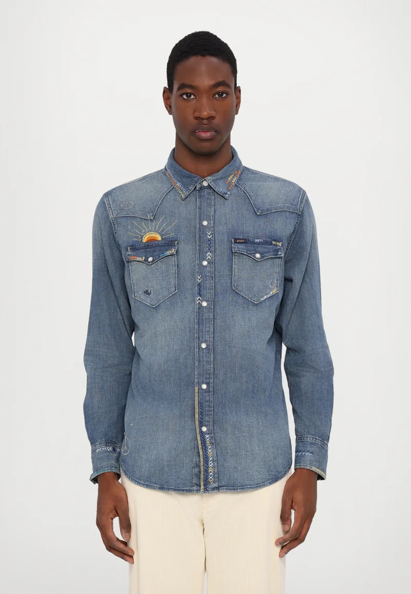 recognized brands Polo Ralph Lauren WESTERN LONG SLEEVE SORT SHIRT - Shirt kelley Clothing Shirts Casual Shirts