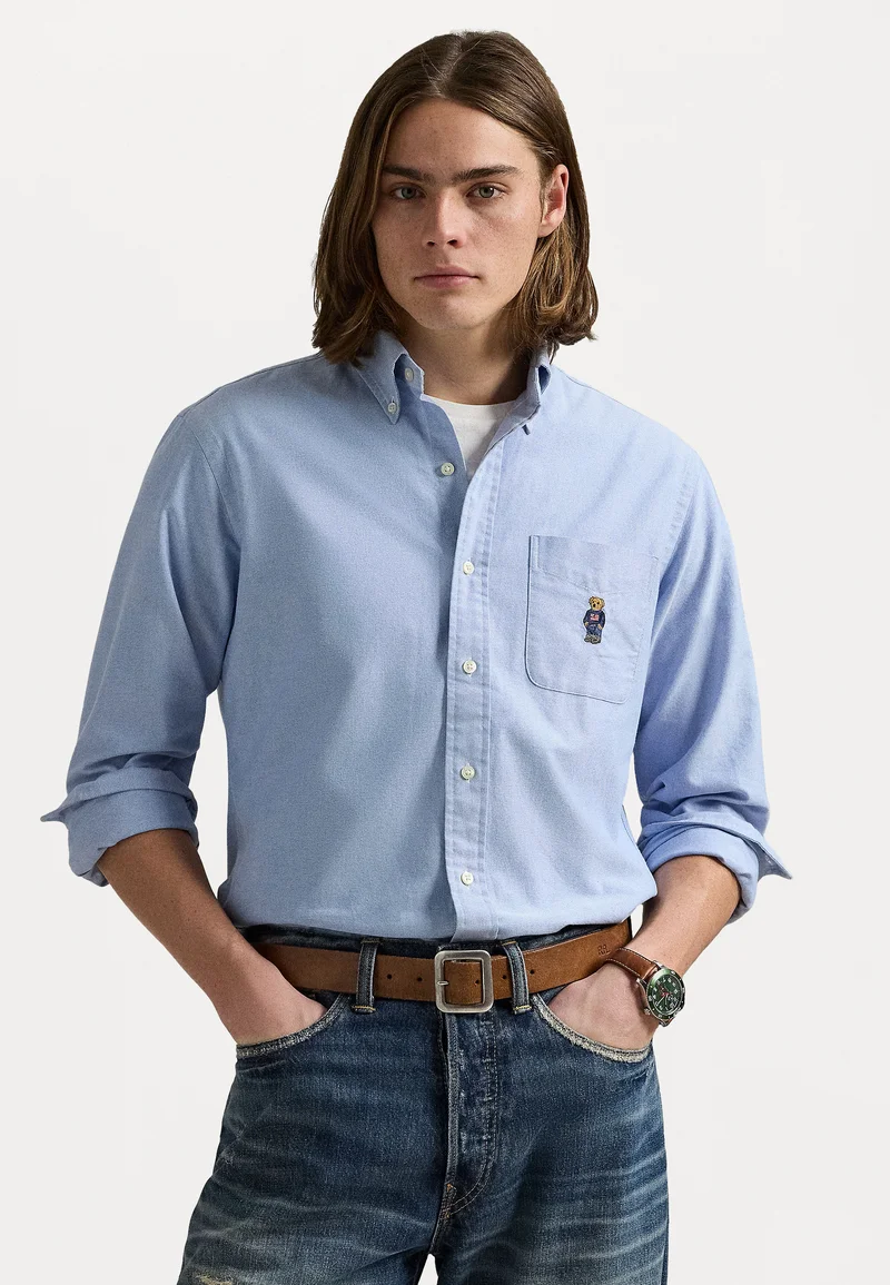 UK Discount Online Sale Polo Ralph Lauren CUSTOM FIT POLO BEAR OXFORD SHIRT - Shirt blue Clothing Shirts Casual Shirts