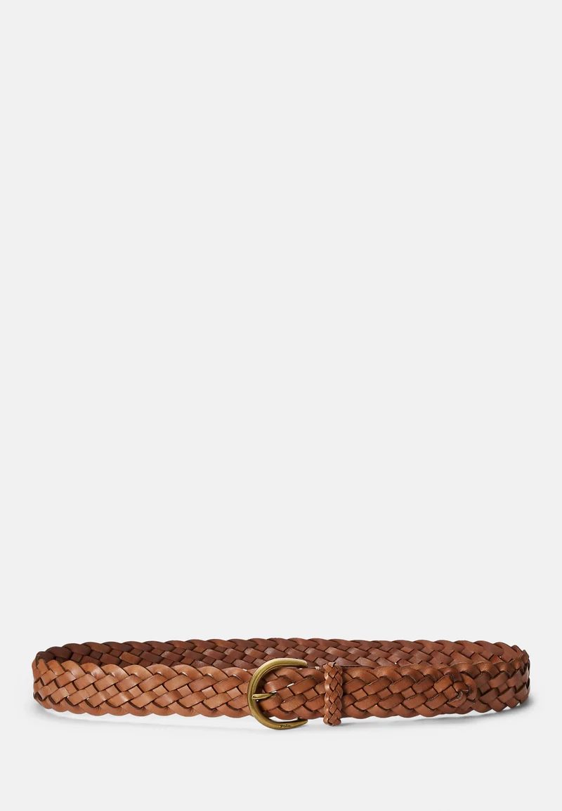 free delivery Polo Ralph Lauren BRAIDED CALFSKIN BELT - Belt cuoio Accessories Belts Casual belts