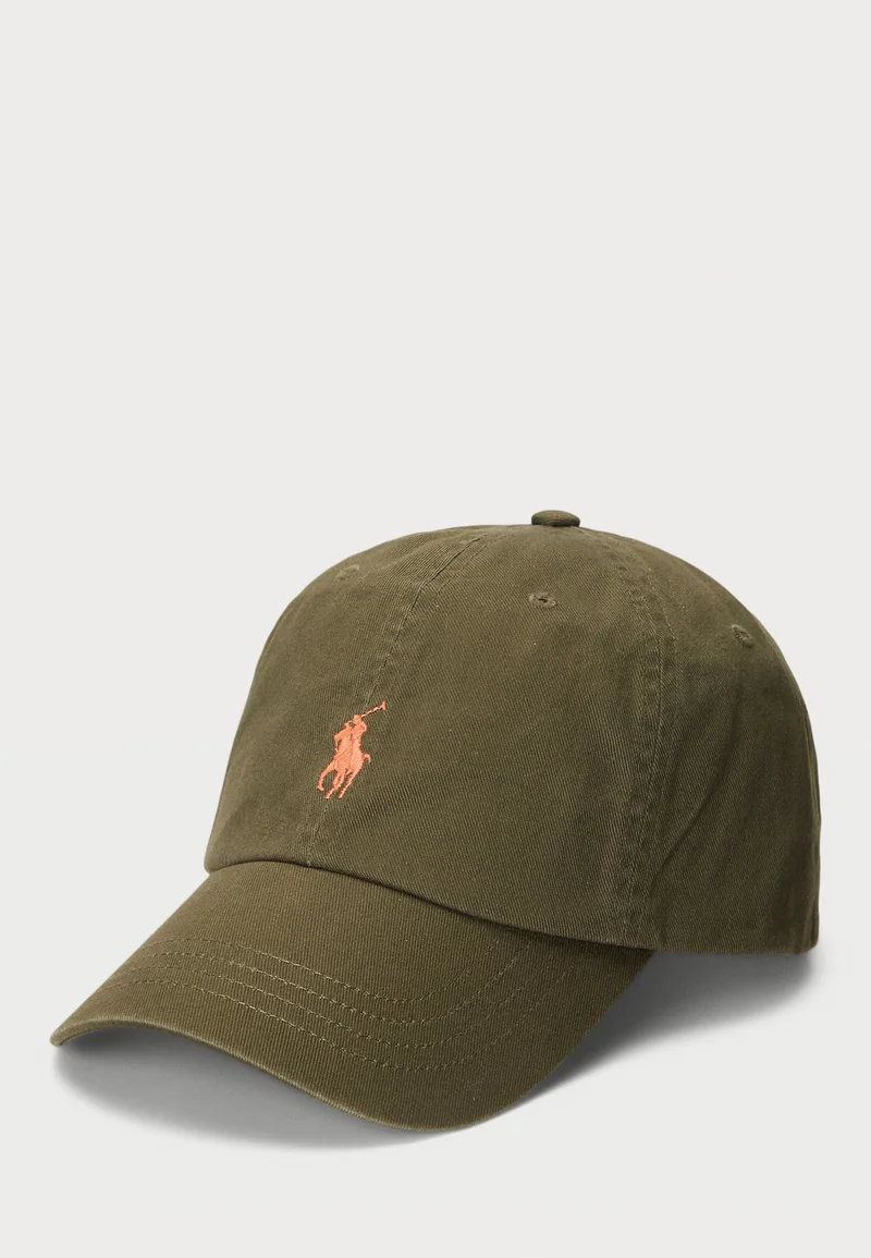 collection Polo Ralph Lauren COTTON TWILL BALL CAP - Cap canopy olive Accessories Beanies, hats & caps Caps