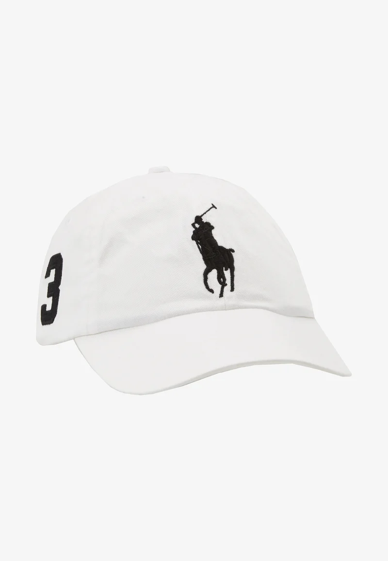 reasonable price Polo Ralph Lauren BIG PONY CHINO BALL CAP - Cap white Accessories Hats & headscarves Caps