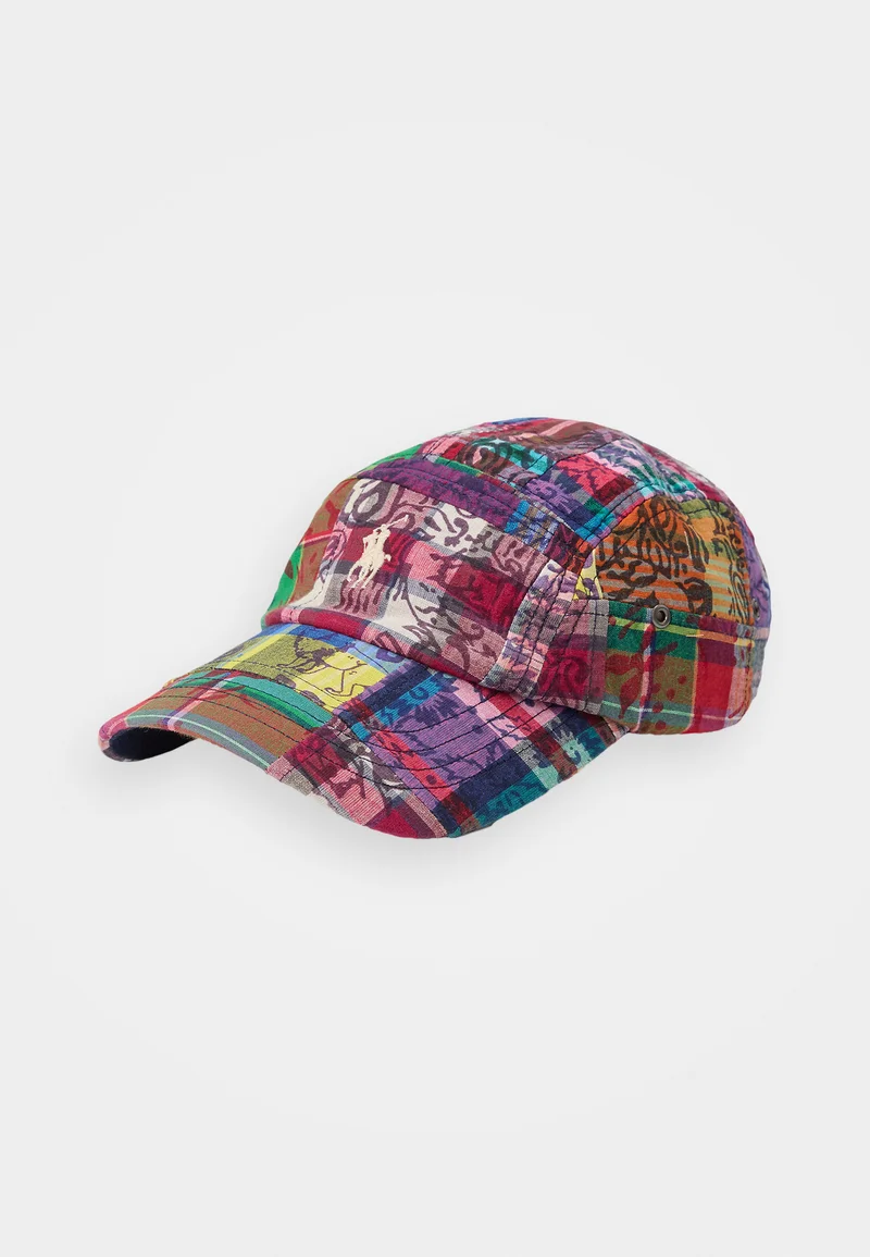 professional online store Polo Ralph Lauren PATCHWORK MADRAS CAP - Cap wideblock madras patchwork Accessories Beanies, hats & caps Caps