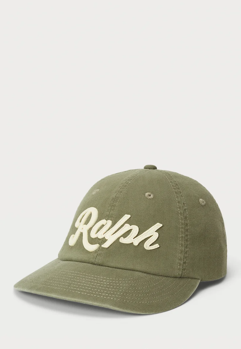 sale retailer Polo Ralph Lauren HERRINGBONE BALL CAP UNISEX - Cap olive mountain Accessories Beanies, hats & caps Caps