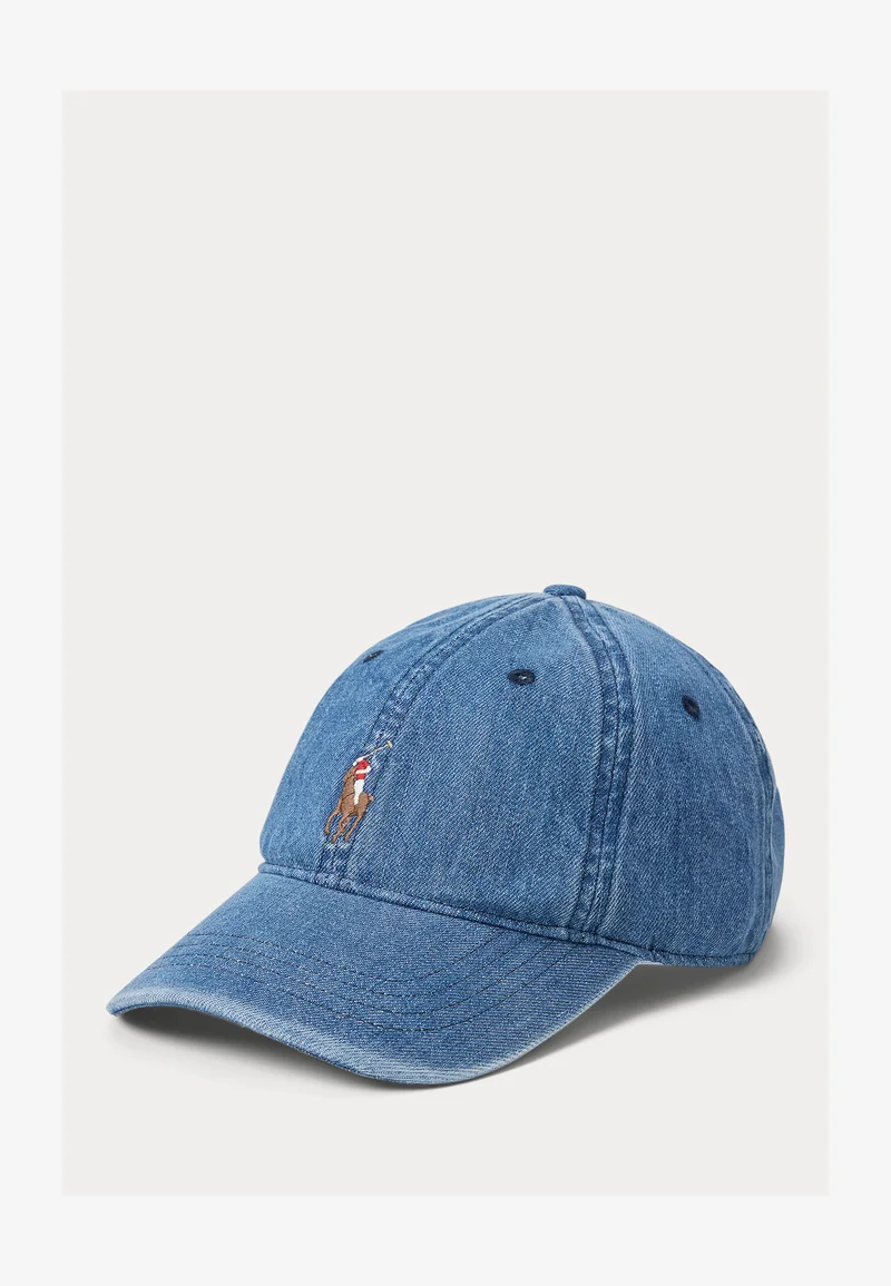 Classic Styles Polo Ralph Lauren INDIGO DENIM BALL CAP - Cap medium wash Accessories Hats & headscarves Caps