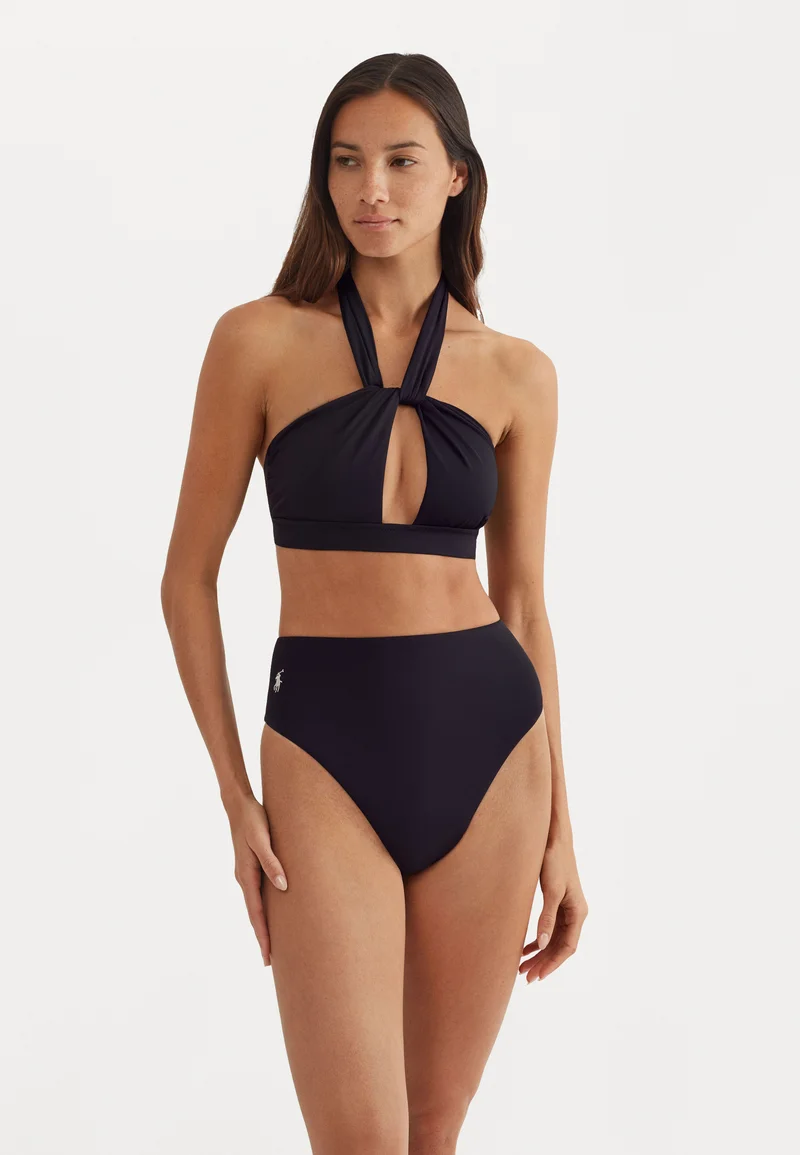 best value Polo Ralph Lauren ULTRA HIGH RISE - Bikini bottoms black Clothing Swimwear Bikinis Bikini sets