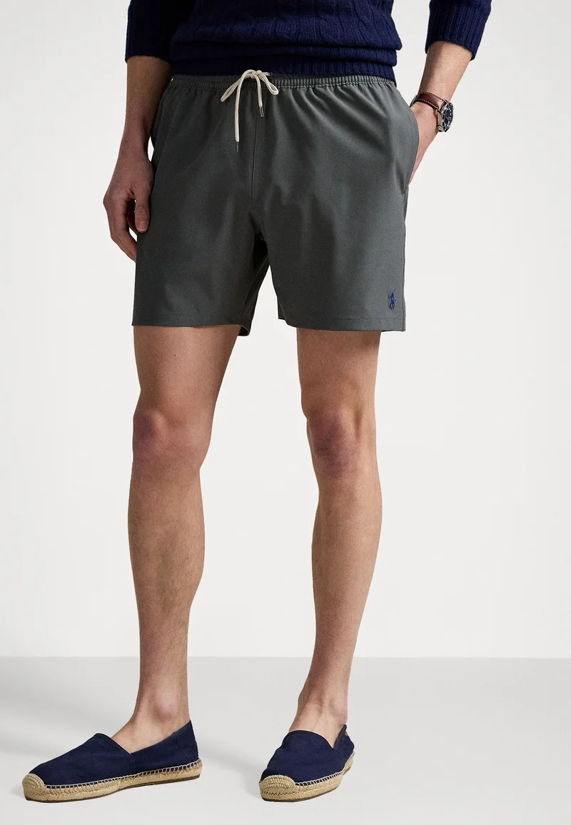Fast Worldwide Delivery Polo Ralph Lauren TRAVELER MID TRUNK - Swimming shorts grey cast Clothing Swimwear Swim trunks Briefs