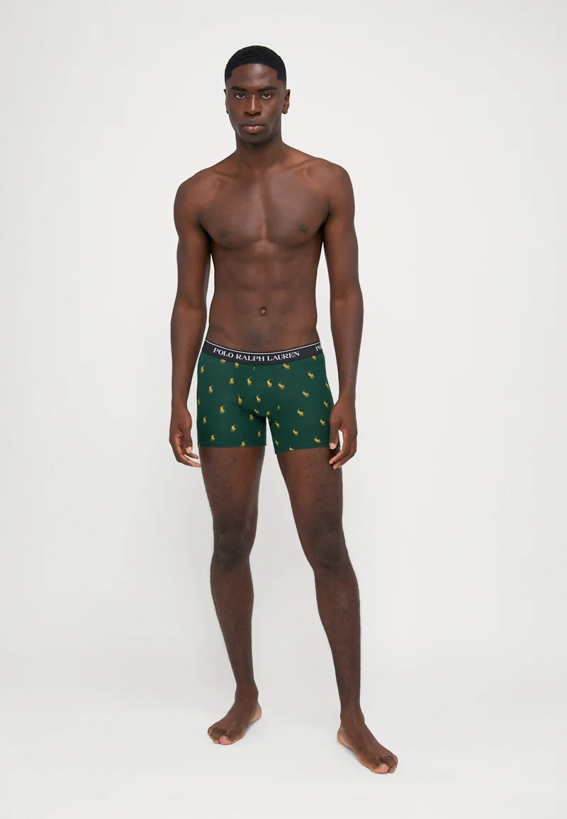 reliable supplier Polo Ralph Lauren BRIEF 3 PACK - Pants vintage pine/gold/black Clothing Underwear & Socks Underpants Boxer shorts