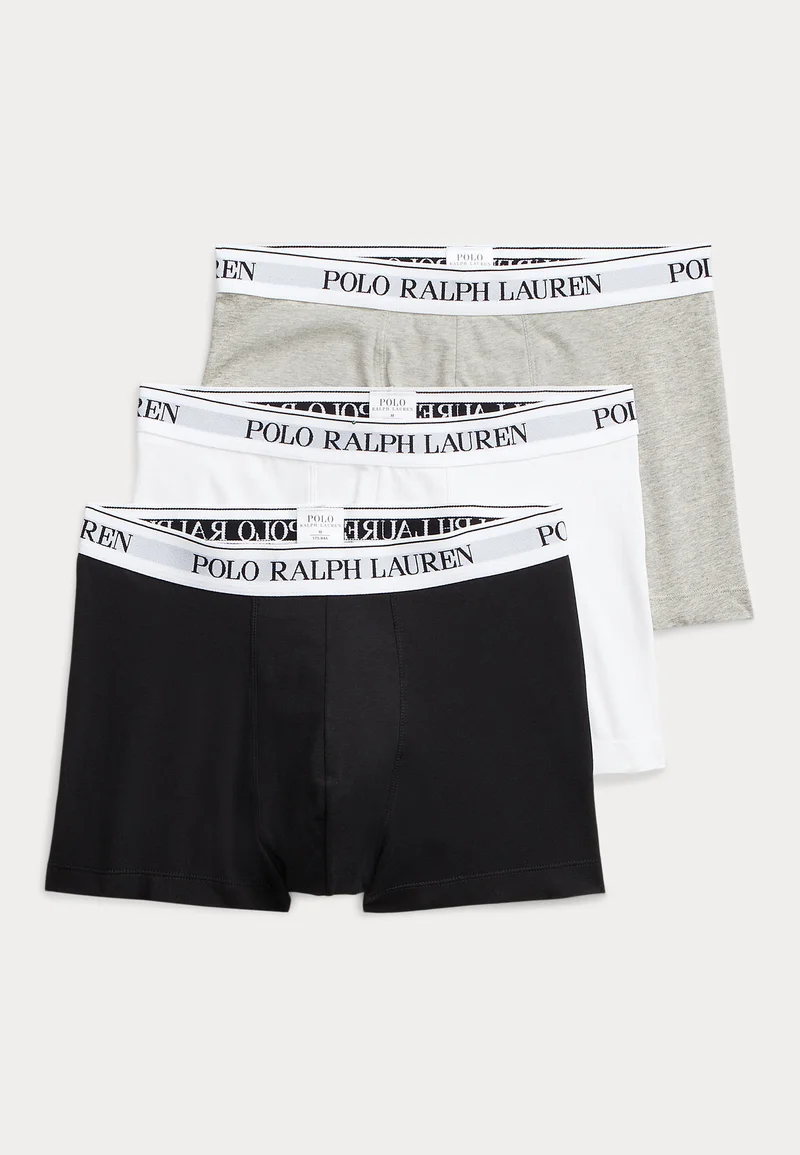sale retailer Polo Ralph Lauren TRUNK 3 PACK - Pants grey/black/white Clothing Underwear & Socks Underpants Boxer shorts