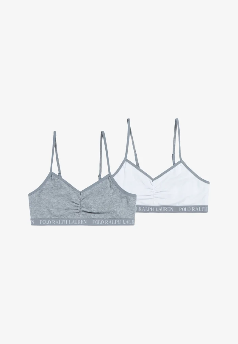 Colorful And Fashion-Forward Polo Ralph Lauren SOLID 2 PACK - Bustier andover heather Clothing Underwear & Nightwear Underwear Bras & bustiers