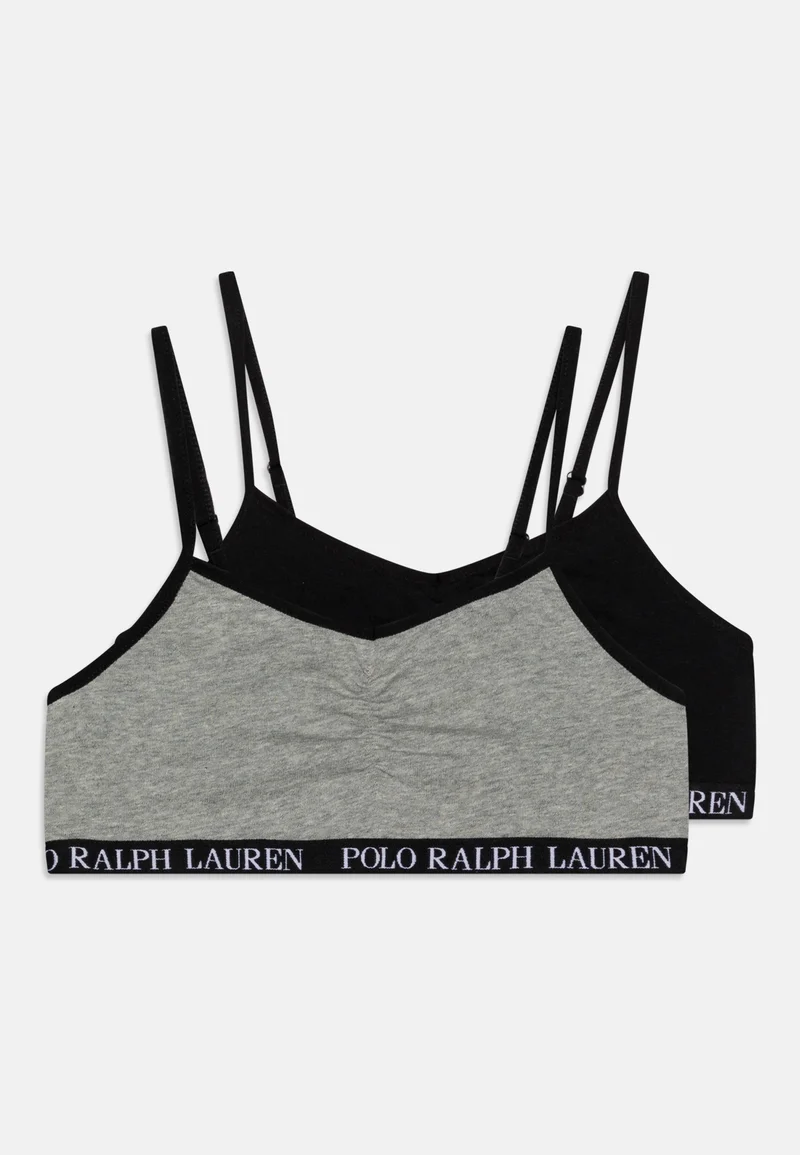 worldwide shipping Polo Ralph Lauren SOLID 2 PACK - Bustier black Clothing Underwear & Nightwear Bathrobes Bras & bustiers