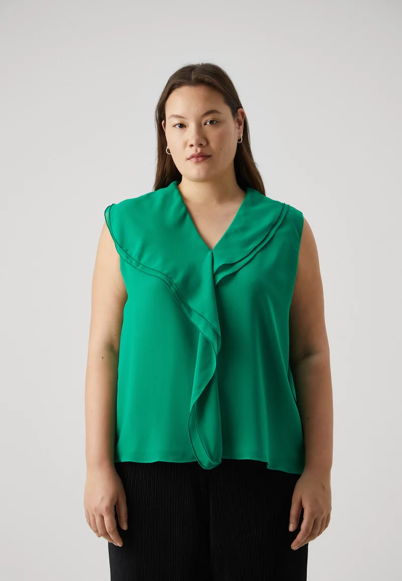 timeless Persona by Marina Rinaldi PAGGIO - Top verde bandiera Clothing Shirts & Blouses Blouses