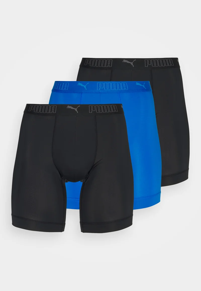 large discount Puma LONG 3 PACK - Pants blue/black Clothing Sale Underwear & Socks Bathrobes Boxer briefs