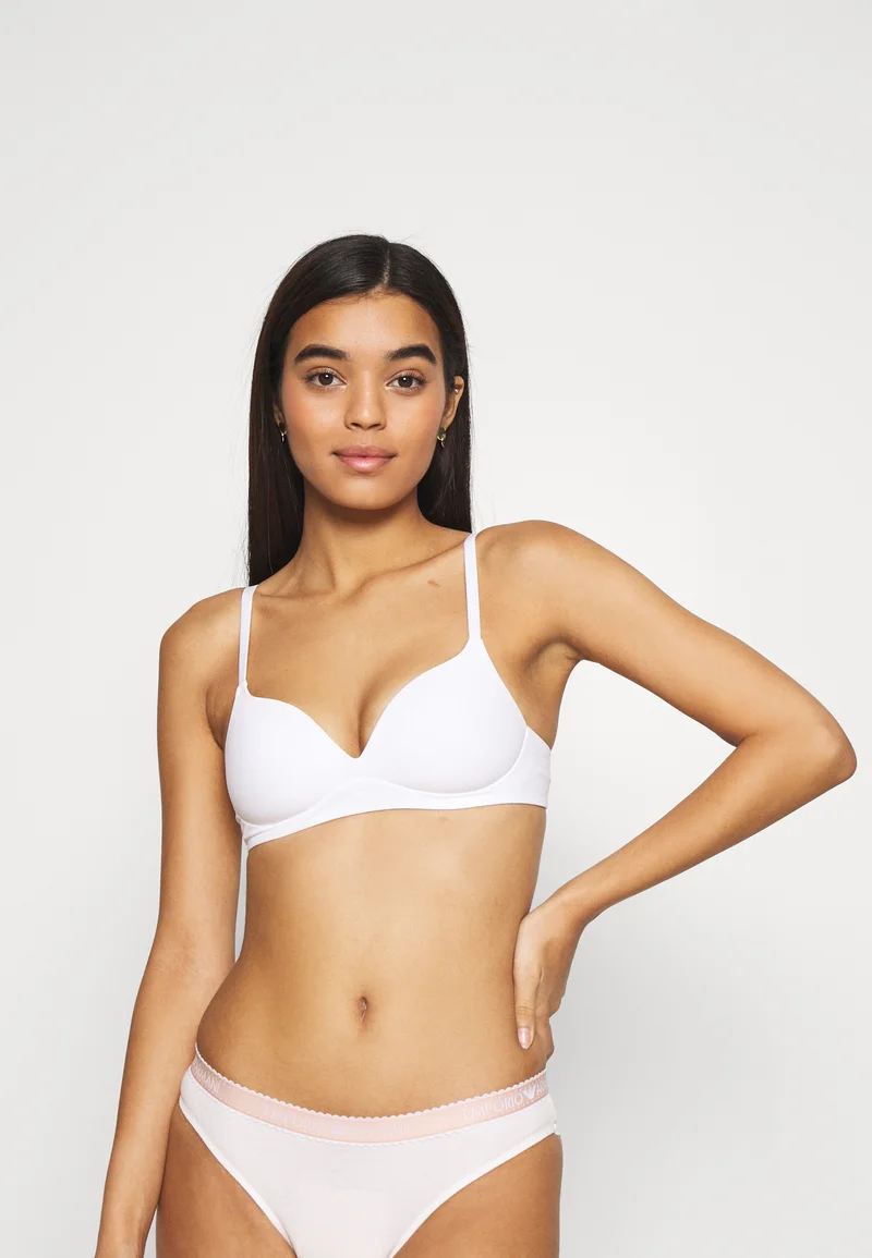 Discount Sale Puma WOMEN SOFT PADDED BRA - T-shirt bra white Streetwear Clothing Underwear Bottoms