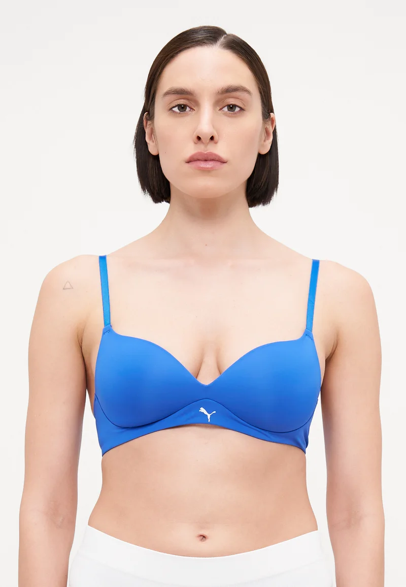 authorized dealers Puma WOMEN SOFT PADDED BRA - T-shirt bra vivid blue Streetwear Clothing Underwear Bottoms