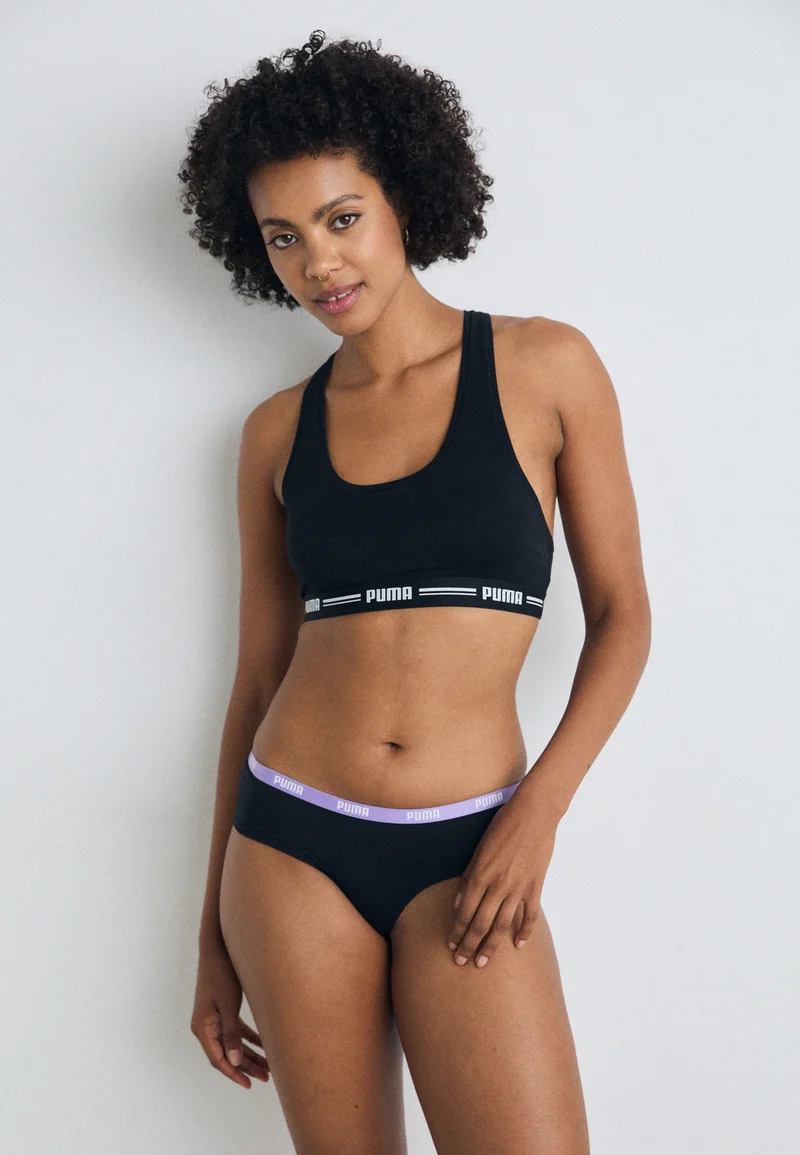 wholesale dealer Puma HIPSTER 3 PACK - Briefs black/purple Clothing Sportswear Team merchandise Briefs & panties