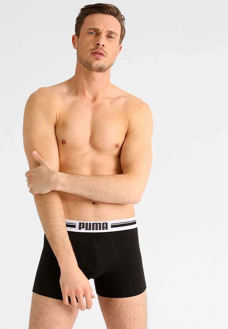 beautiful in colors Puma PLACED LOGO 2 PACK - Pants black Clothing Sale Sportswear Underwear & baselayers Briefs & shorts
