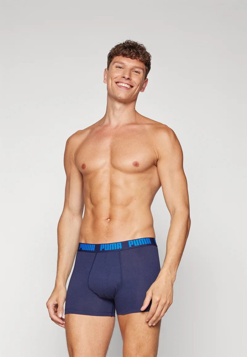 Discount Puma MEN EVERYDAY HERITAGE STRIPE 2 PACK - Pants true blue combo Clothing Sale Underwear & Socks Bathrobes Boxer briefs