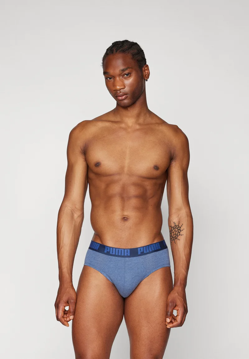 New York Puma MEN EVERYDAY BRIEFS 2 PACK - Briefs denim Streetwear Clothing Underwear & Socks Socks