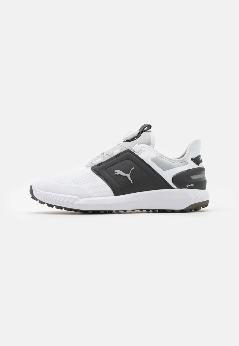 Official Puma Golf IGNITE ELEVATE DISC - Golf shoes white/black/silver Sport Sale Shoes Boots