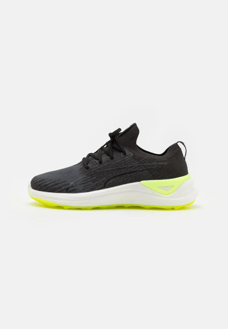 SAVE OFF Puma Golf ELECTROCAT NITRO - Golf shoes black/strong gray/fast yellow Sport Sale Shoes Boots