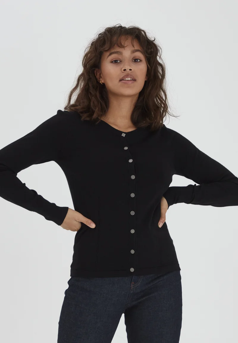 authentic quality PULZ PZSara - Cardigan black Clothing Knitwear & Cardigans Cardigans
