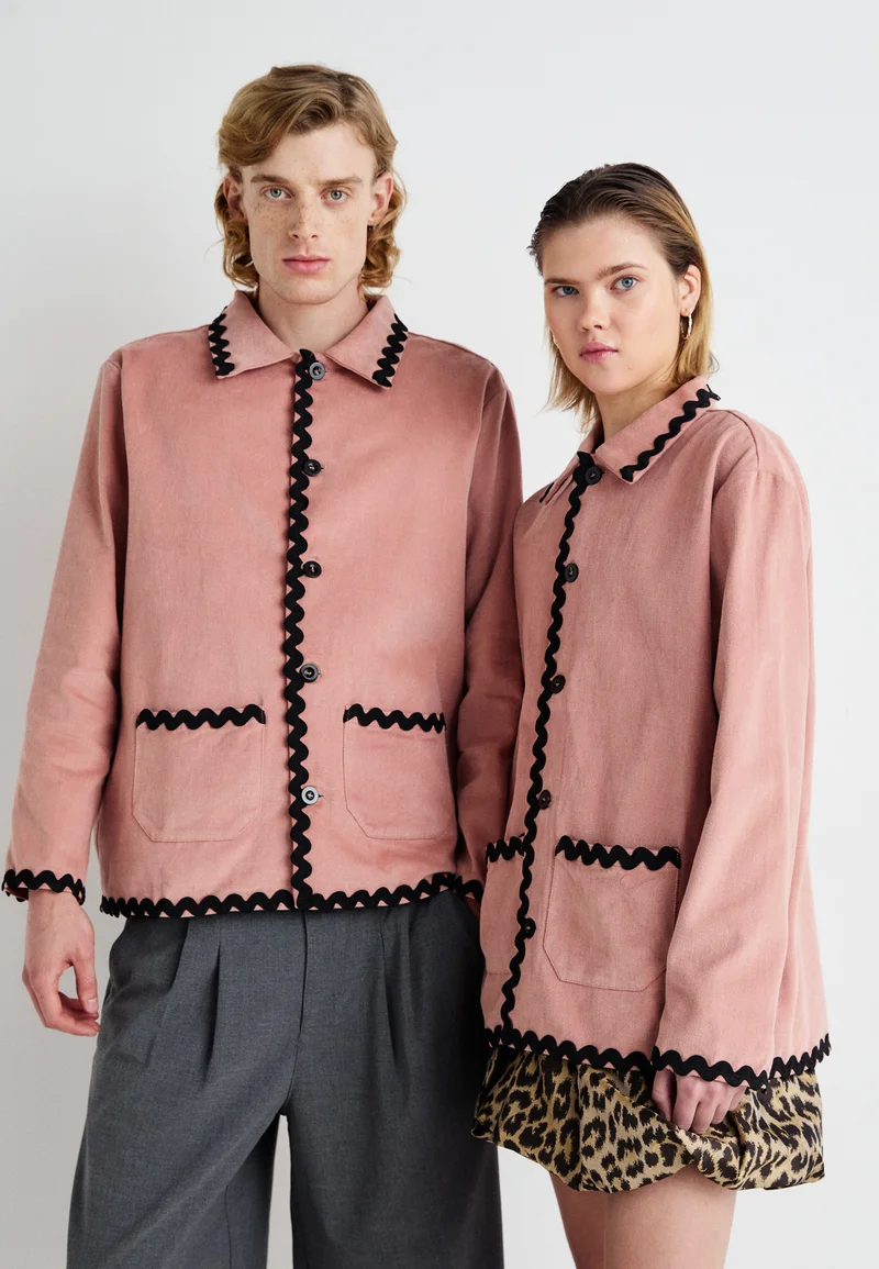 wide range Sister Jane GORDON RIC RAC UNISEX - Summer jacket pink Clothing Jackets & Blazers Bomber Jackets