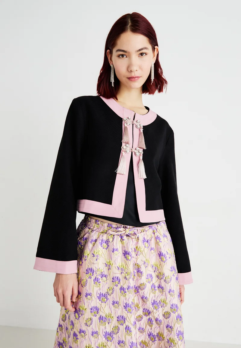 Quality Design Sister Jane ONYX TASSEL JACKET - Blazer black Clothing Jackets & Blazers Blazers