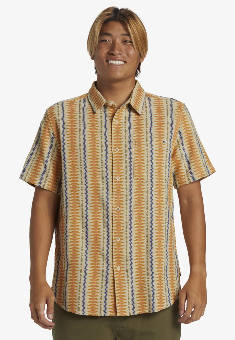 Save up to 80% Quiksilver VIBRATIONS SHORT SLEEVE  - Shirt beige Clothing Sale Shirts Business Shirts