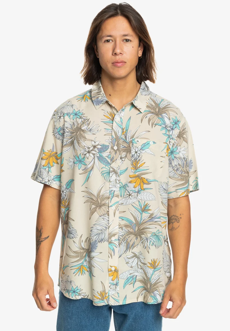USA Sale Online Store Quiksilver LEMNAS-KURZÄRMLIGES  - Shirt off white Clothing Sale Shirts Business Shirts