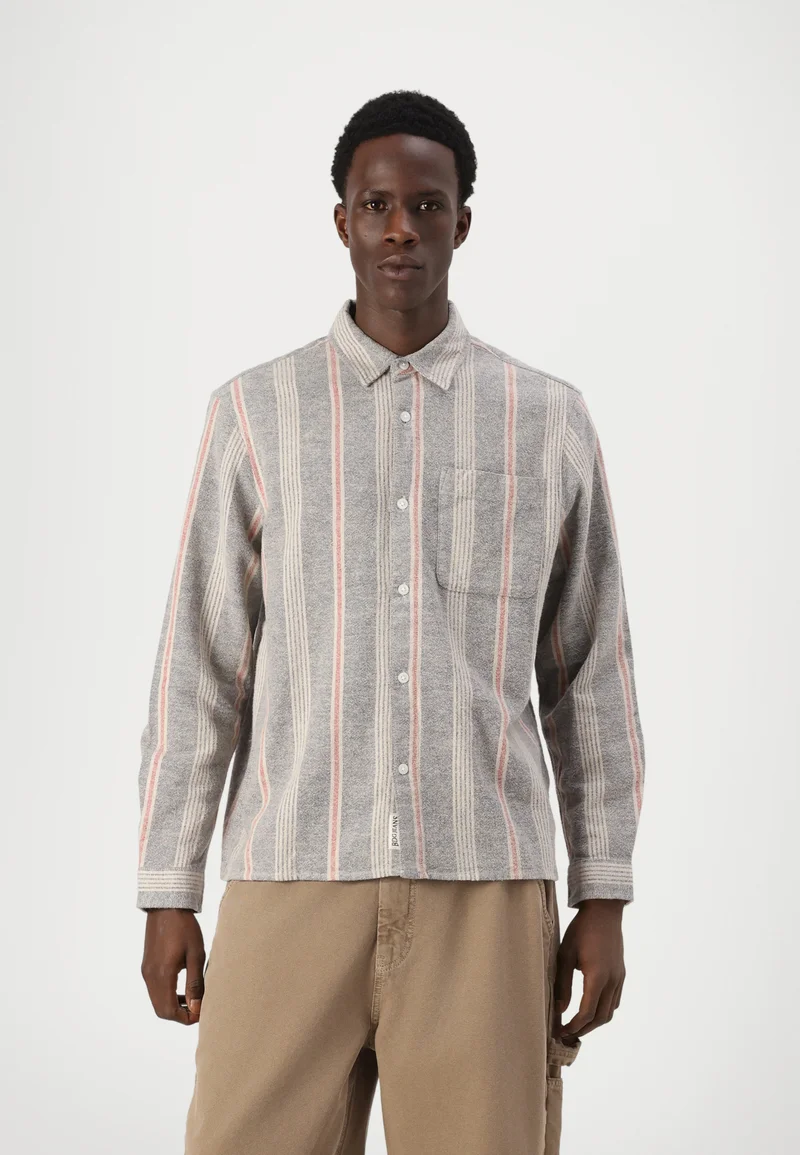 best value BDG Urban Outfitters TEXTURED STRIPE  - Shirt grey Clothing Sale Shirts Business Shirts