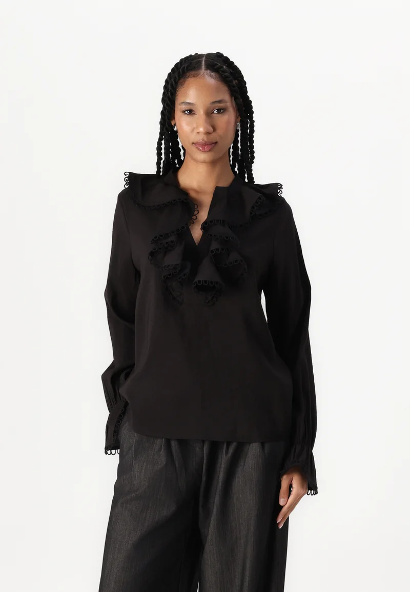 quality and quantity assured Rue de Femme NADIA - Blouse black Clothing Shirts & Blouses Blouses
