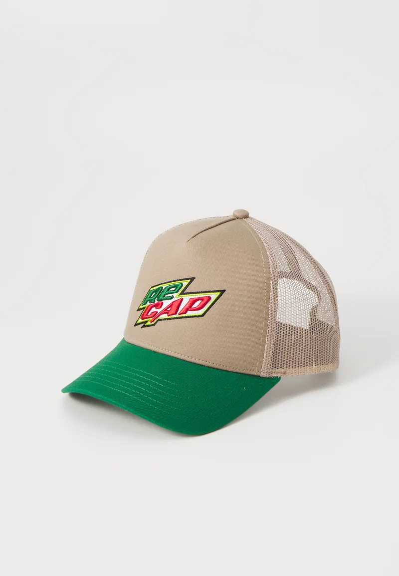 unique design ReCap UNNECESSARY SWEET TRUCKER UNISEX - Cap brown/green Streetwear Sale Accessories Gadgets & miscellaneous Caps