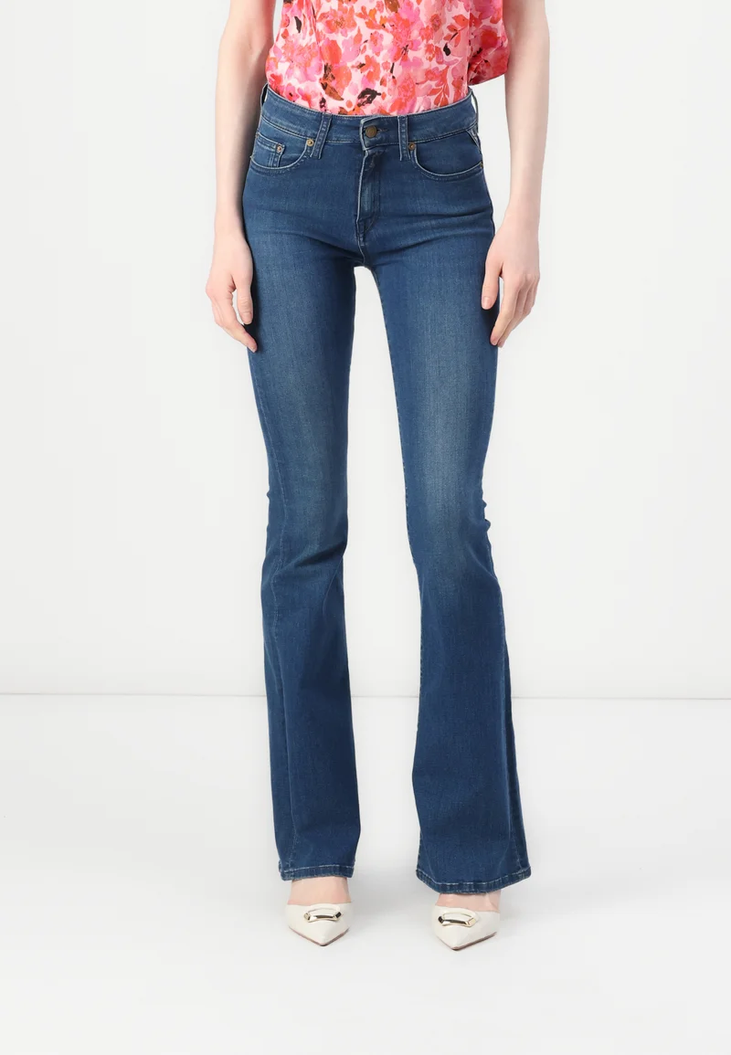 Huge Discount Replay JOELLA PANTS - Bootcut jeans medium blue Clothing Jeans Bootcut & Flared