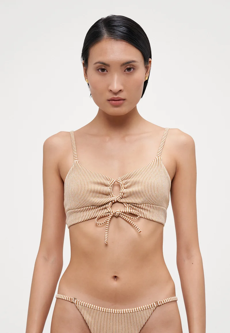 Cheapest Rip Curl OCOTILLO LONGLINE CROP - Bikini top bronze Clothing Swimwear Bikinis Bikini sets