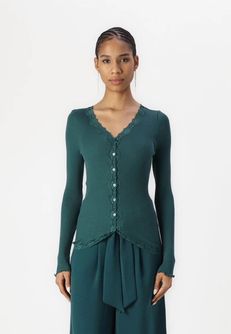 where can i buy Rosemunde BABETTE V NECK CARDIGAN - Cardigan sea moss Clothing Knitwear & Cardigans Cardigans