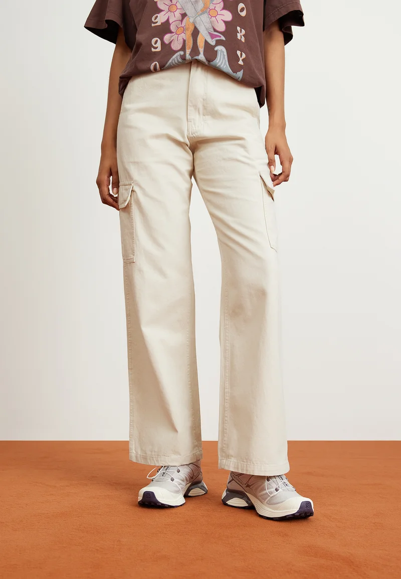 Factory Outlet Price Roxy LEFTY - Cargo trousers natural Clothing Trousers Cargo Trousers
