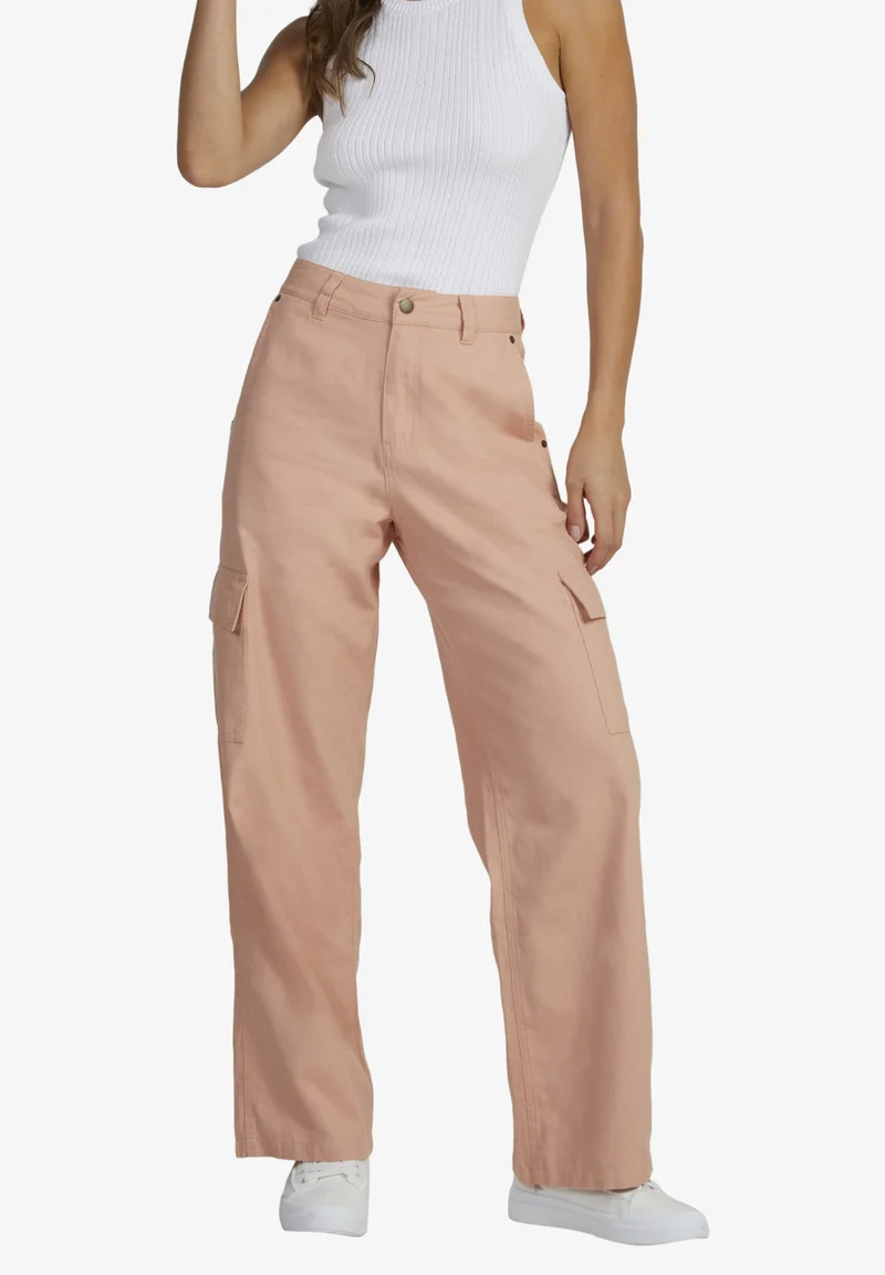 collection Roxy LEFTY CARGO - Cargo trousers cafe creme Streetwear Sale Streetwear Clothing Socks Cargo Trousers