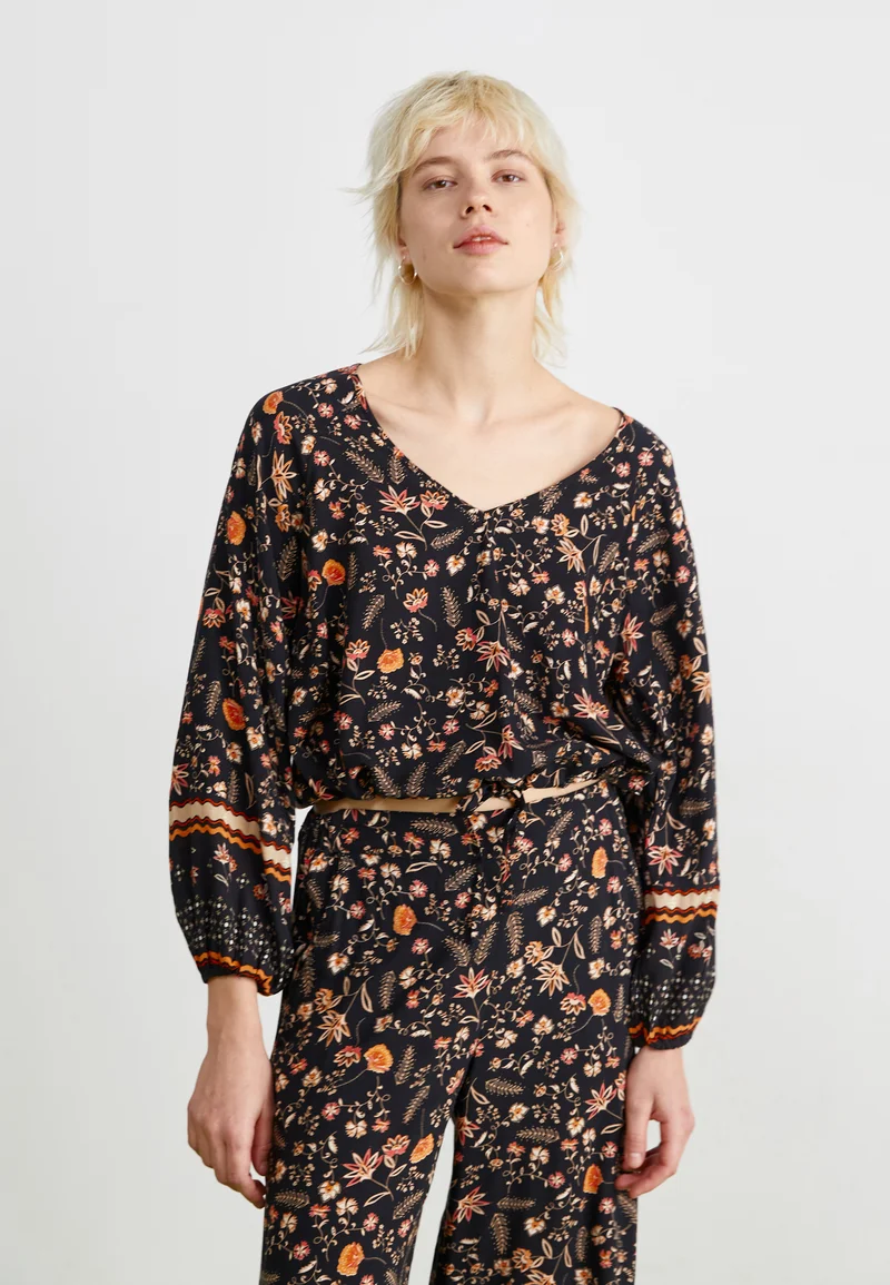 In Stock Roxy NOMADIC MOOD - Blouse anthracite kerala Streetwear Clothing Shirts & Blouses Blouses