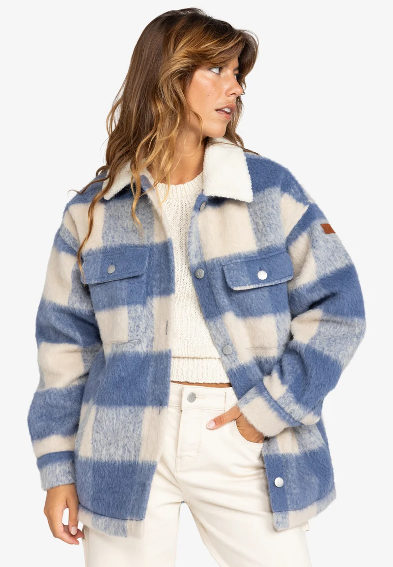 genuine Roxy PASSAGE OF TIME - Light jacket parchement be bold plaid Clothing Jackets & Blazers Bomber Jackets
