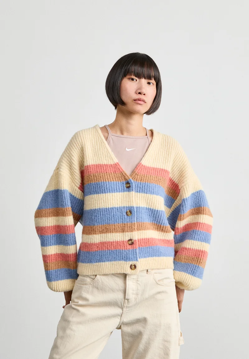 designer fashion Roxy MARBLE TILES STRIPE - Cardigan mehrfarbig Streetwear Sale Streetwear Clothing Socks Cardigans