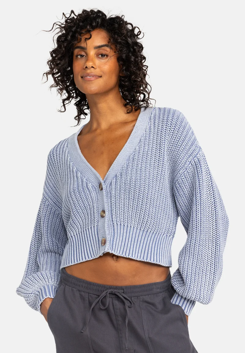 UK Factory Outlet Roxy SUNDAZE WASHED - Cardigan blue Streetwear Sale Streetwear Clothing Socks Cardigans