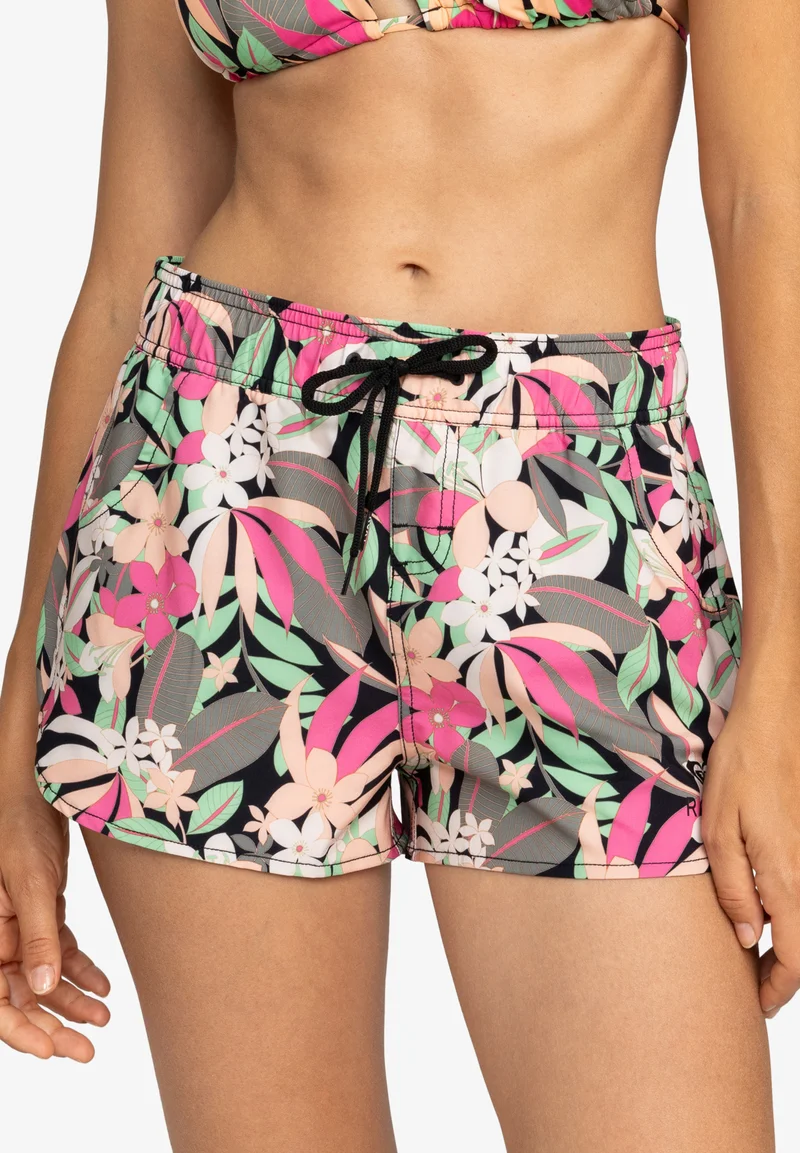 New York Roxy WAVE PRINTED  - Swimming trunks anthracite palm song Clothing Swimwear Bikinis Bikini sets