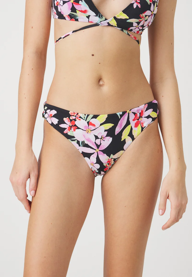 USA factory outlet Roxy BEACH CLASSICS STRAP - Bikini bottoms anthracite Streetwear Sale Streetwear Clothing Socks Bikinis