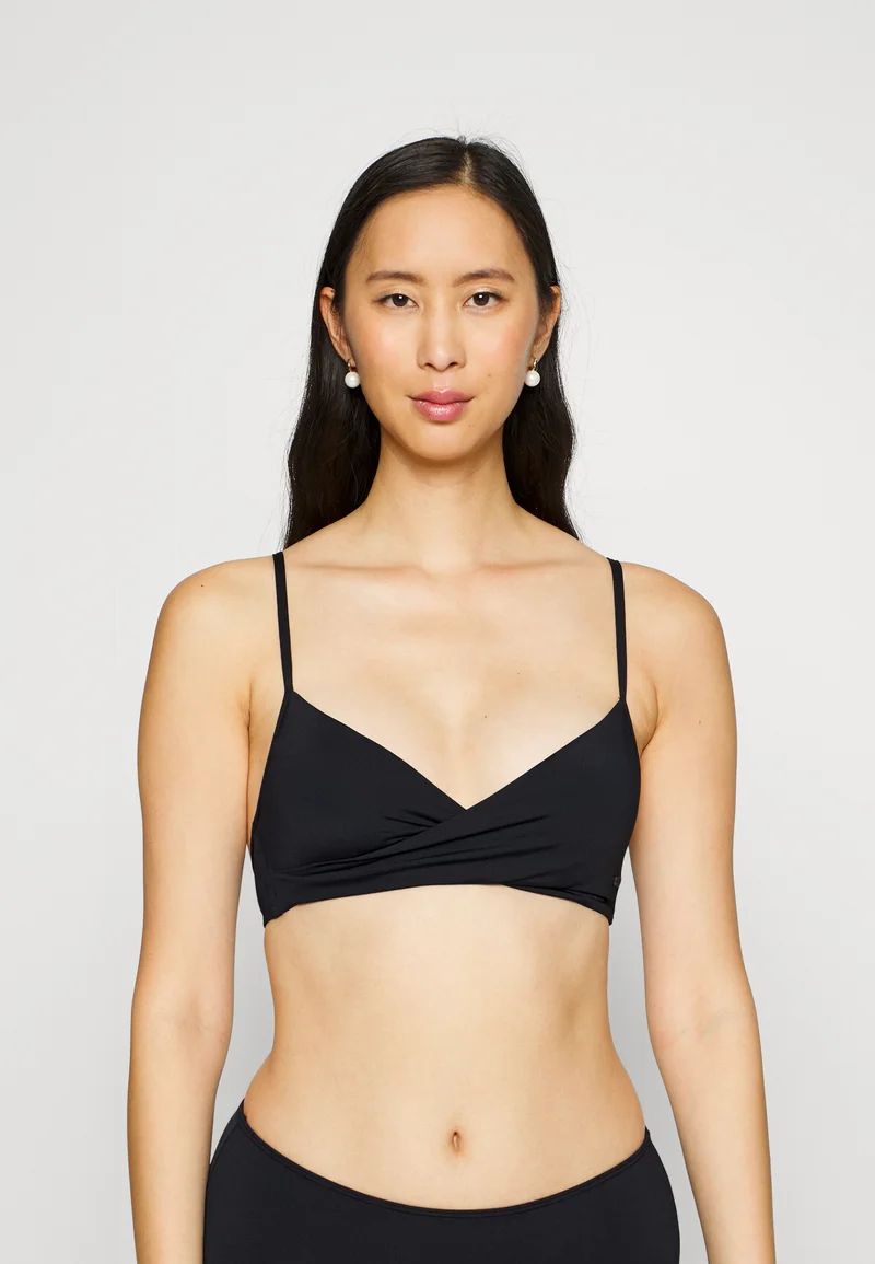 Outlet Seller 2017 Roxy BEACH CLASSICS WRAP - Bikini top anthracite Streetwear Clothing Swimwear Beach accessories Bikini tops