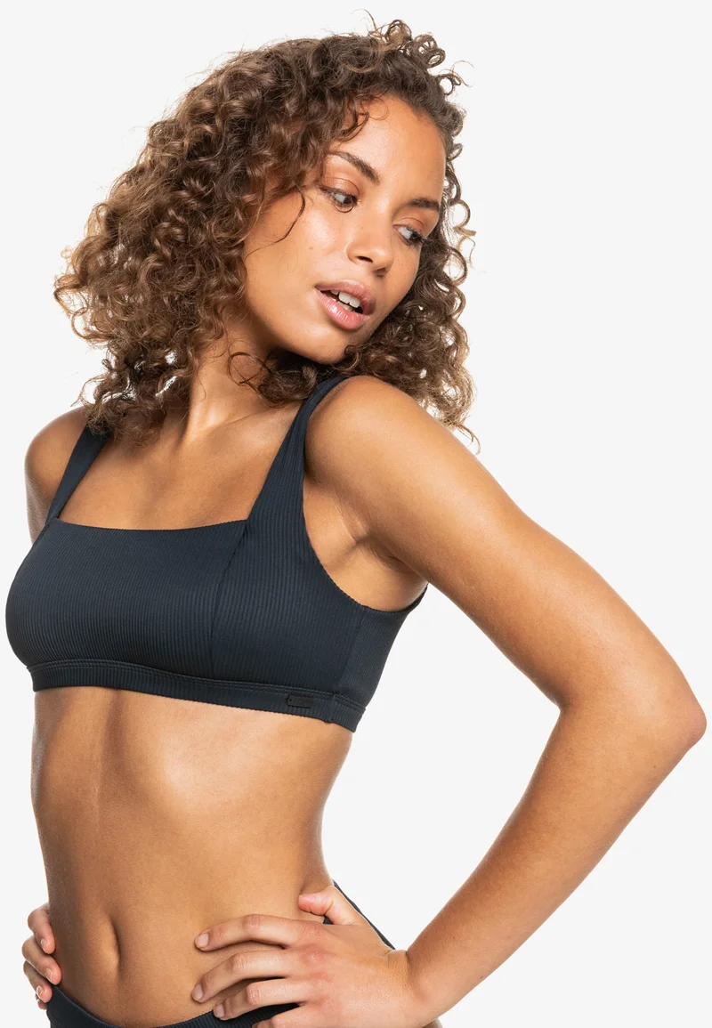 promo codes Roxy LOVE THE 360 - Bikini top anthracite Streetwear Clothing Swimwear Beach accessories Bikini tops