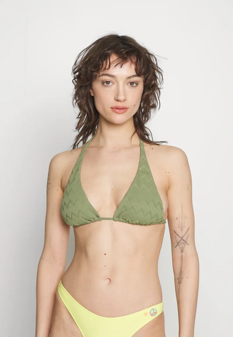 Top Brand Wholesale Online Roxy CURRENT COOLNESS ELONGATED - Bikini top loden green Clothing Swimwear Beach accessories Bikini tops