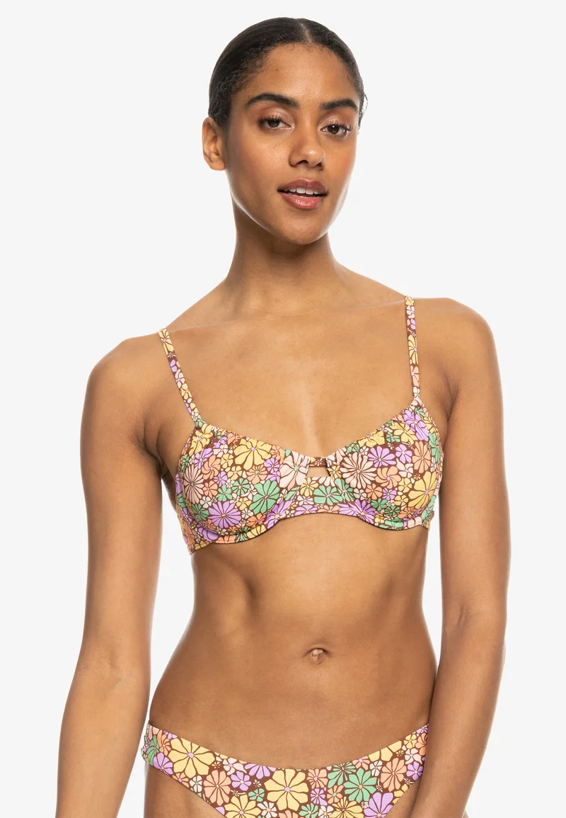 classic fashion trend Roxy ALL ABOUT SOL - Bikini top brown Clothing Swimwear Beach accessories Bikini tops