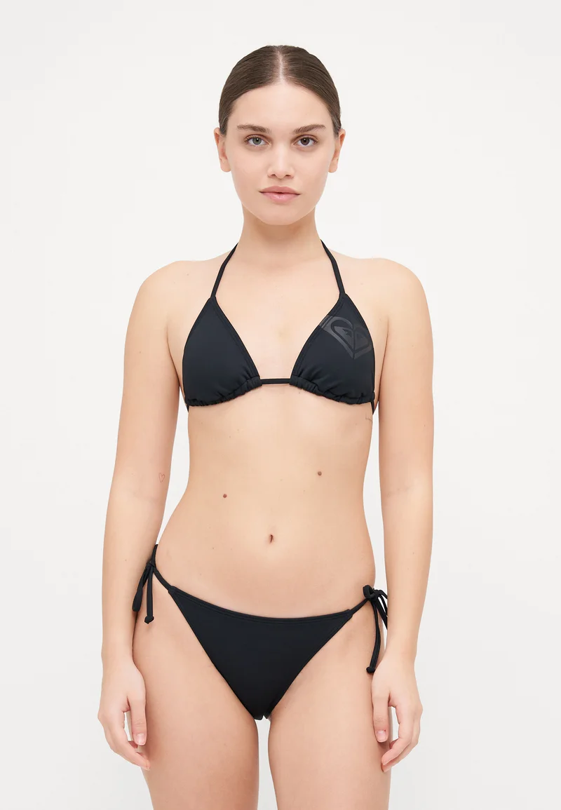 Big discount on sale Roxy BEACH CLASSICS TIKI TRI SET - Bikini anthracite Streetwear Clothing Swimwear Beach accessories Bikini sets