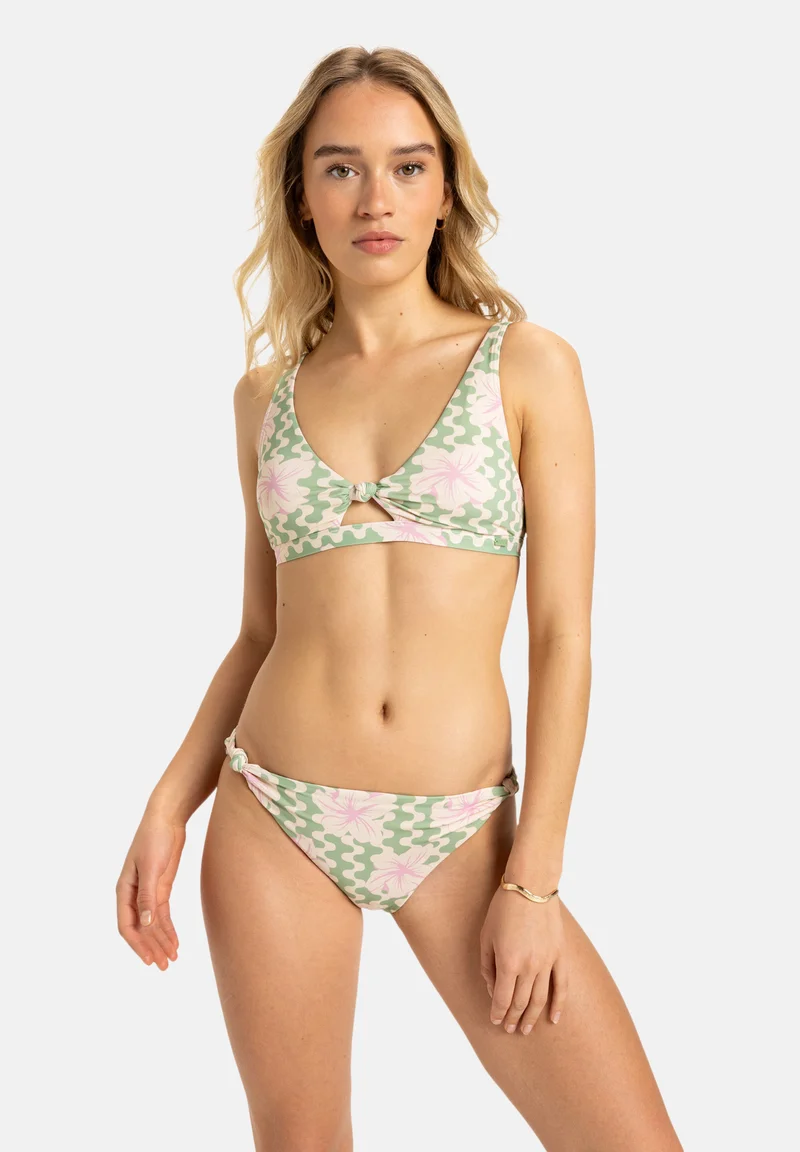 entire collection Roxy HIBISCUS DAZE - ZWEITEILIGES MSET Bikini green Streetwear Clothing Swimwear Beach accessories Bikini sets
