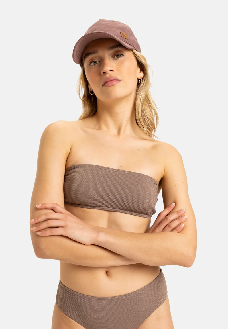 Sale Online Roxy LASCA - MIT VOLLER BEDECKUNG Bikini top brown Streetwear Clothing Swimwear Beach accessories Bikini tops